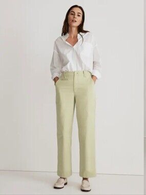 Madewell Relaxed Chino Pant in Pale Lichen Size 14